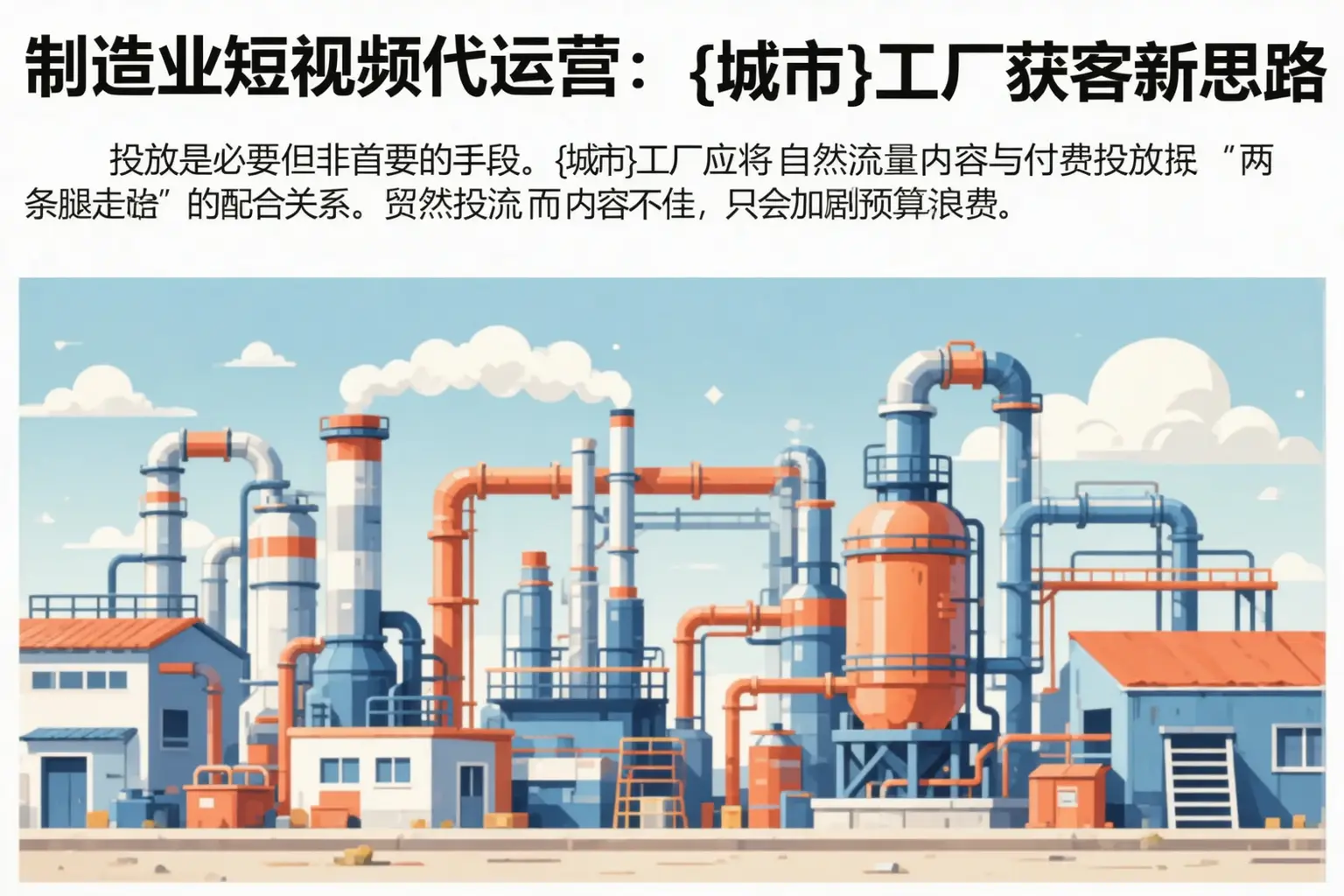 制造业短视频代运营：铁门关工厂获客新思路