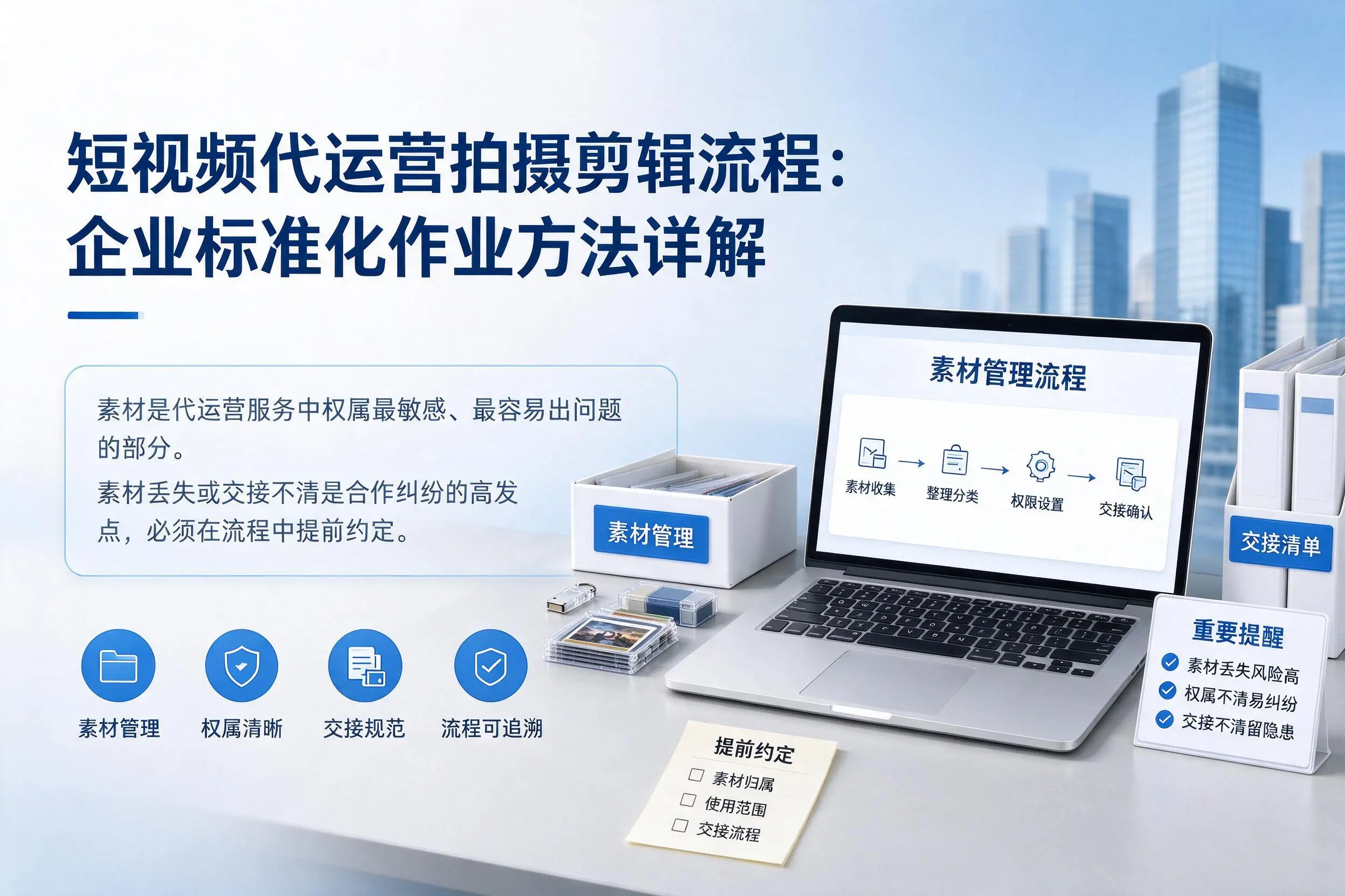 短视频代运营拍摄剪辑流程:铁门关企业标准化作业方法详解