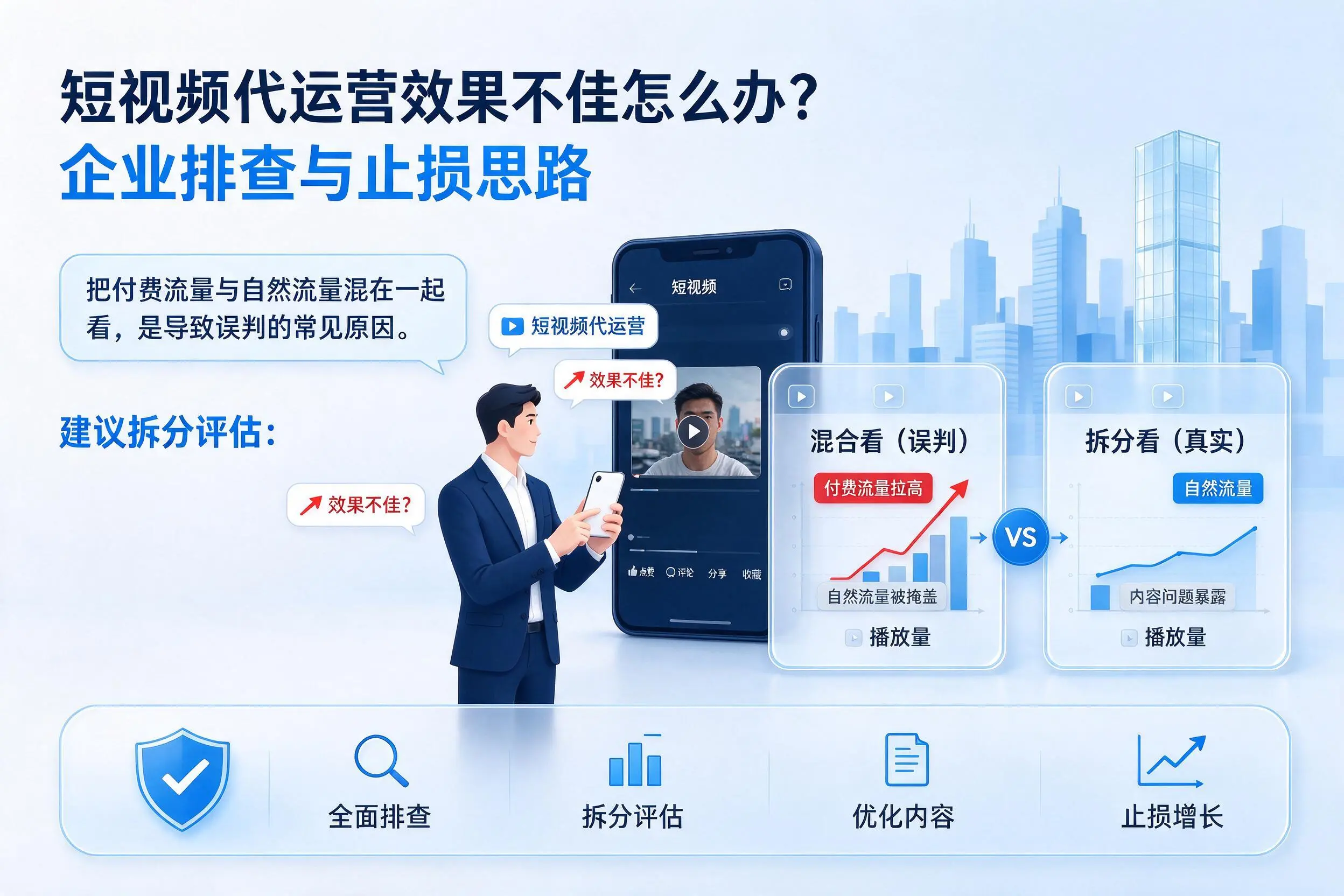 短视频代运营效果不佳怎么办?铁门关企业排查与止损思路