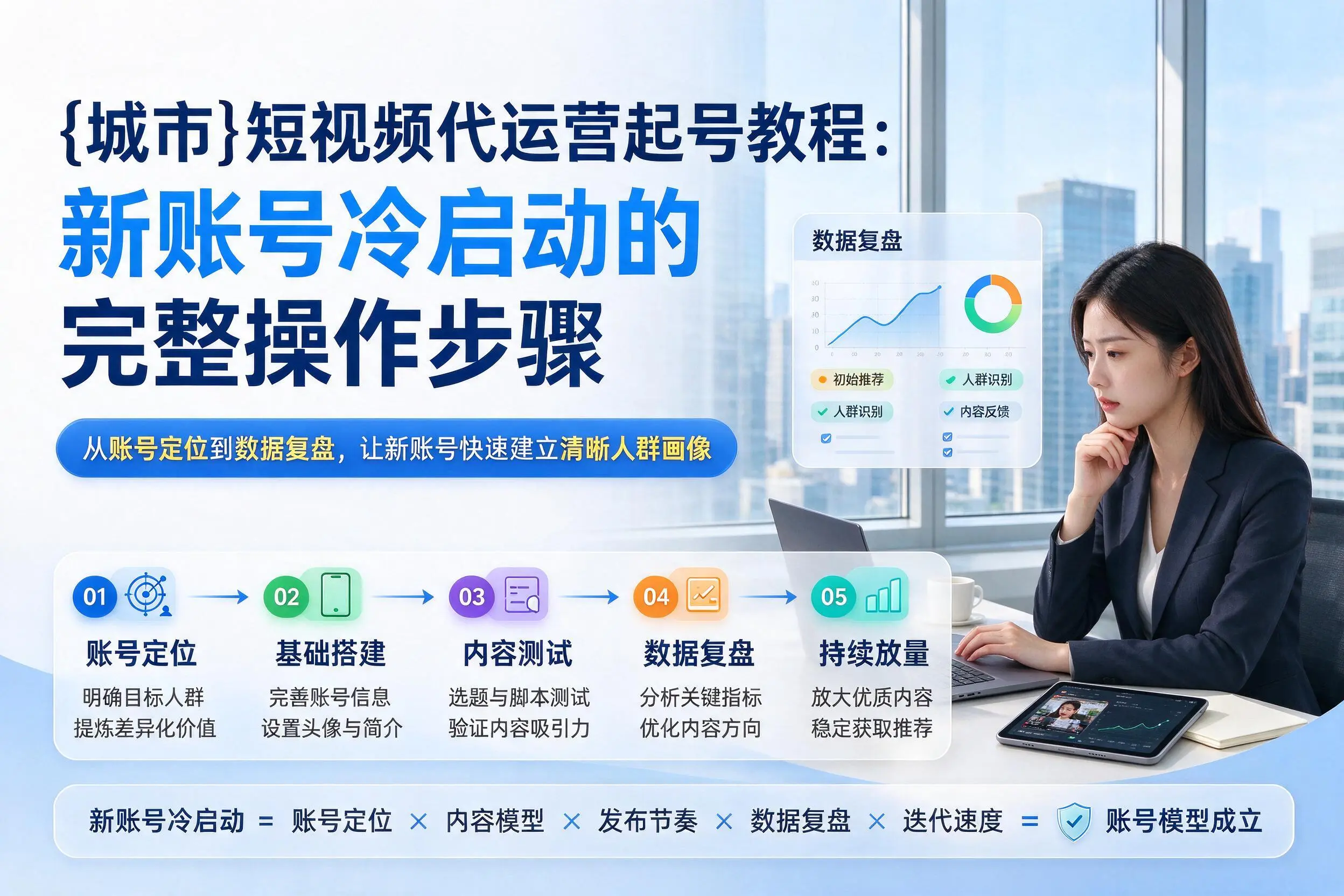 铁门关短视频代运营起号教程:新账号冷启动的完整操作步骤