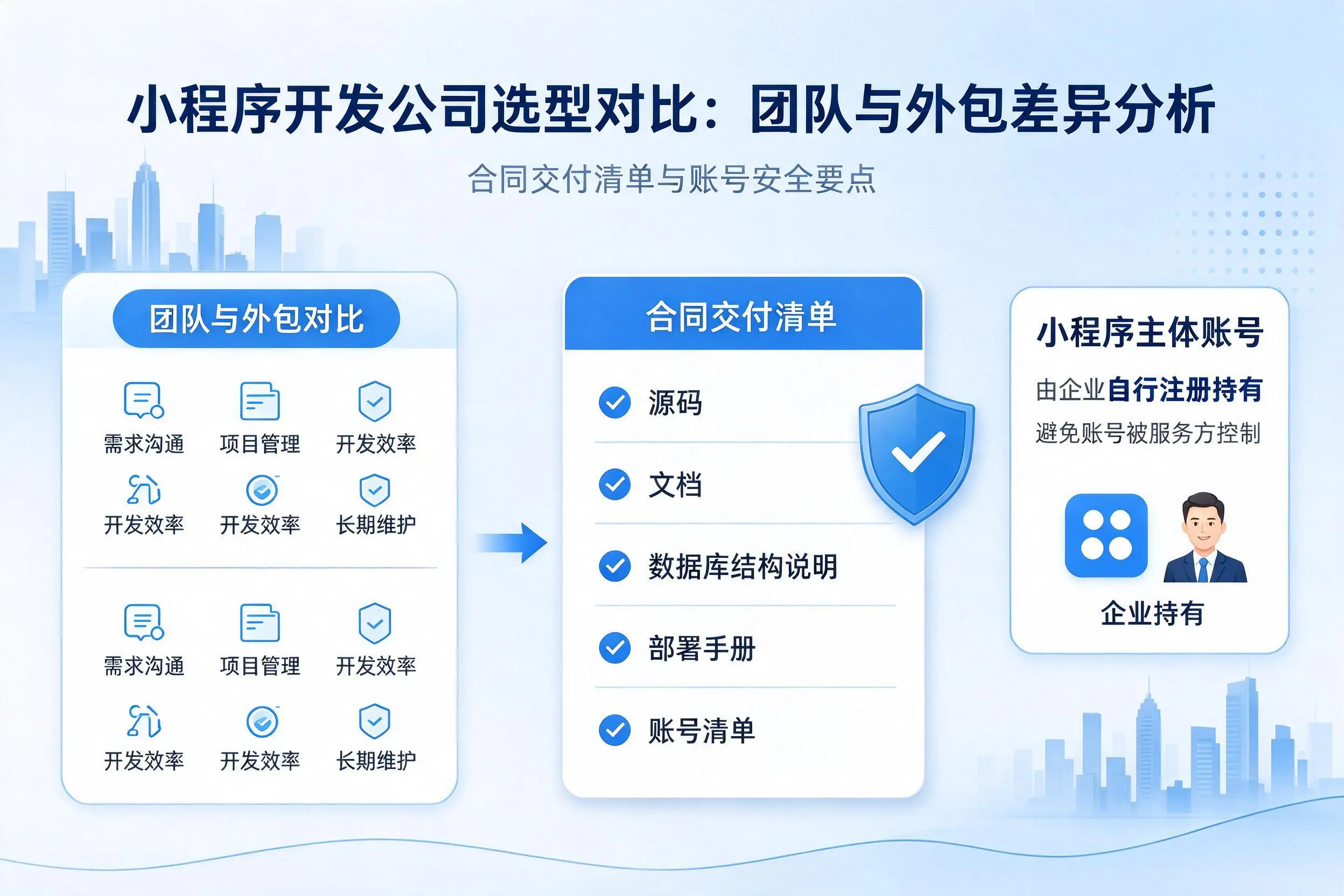 铁门关小程序开发公司选型对比:团队与外包差异分析