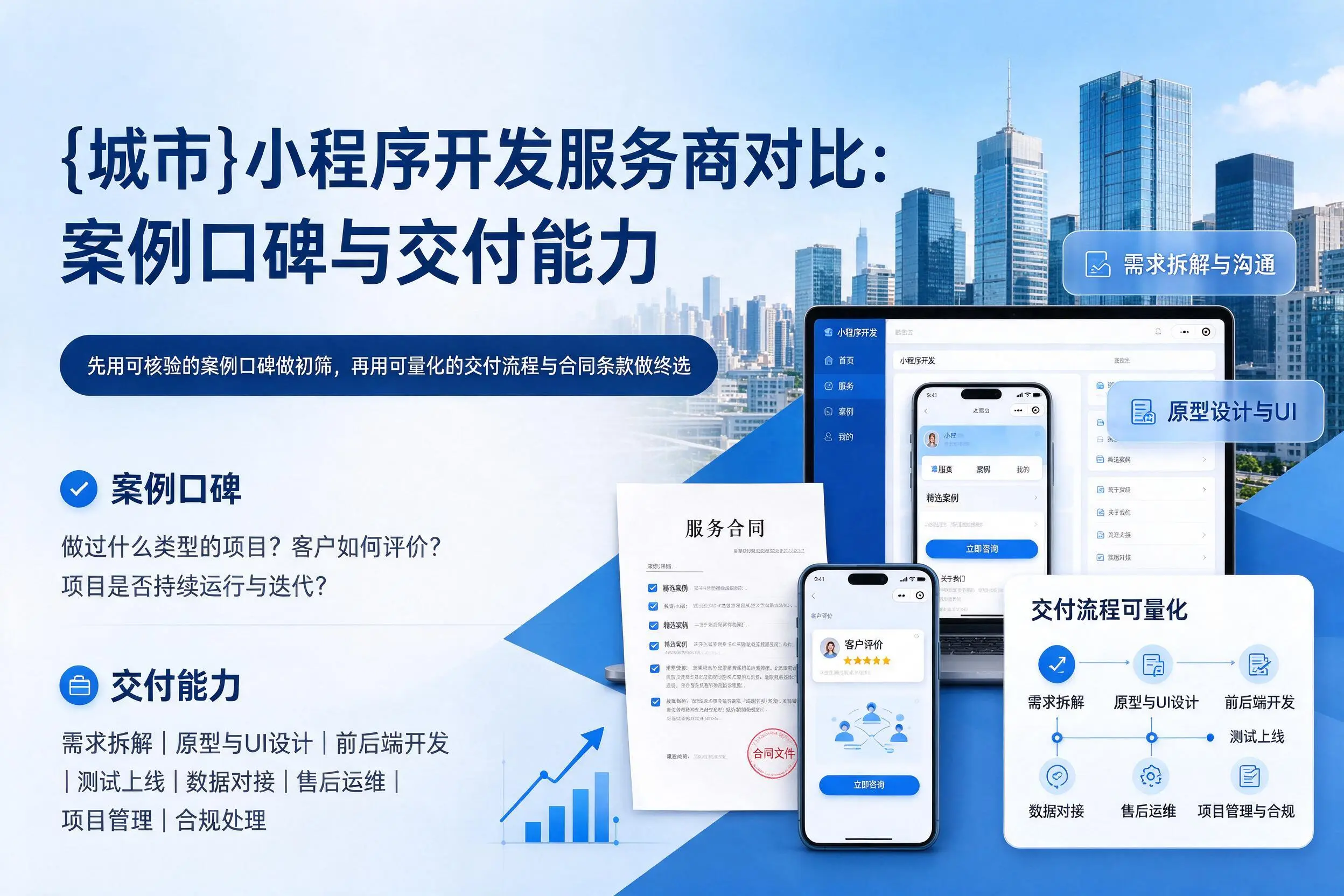 铁门关小程序开发服务商对比：案例口碑与交付能力