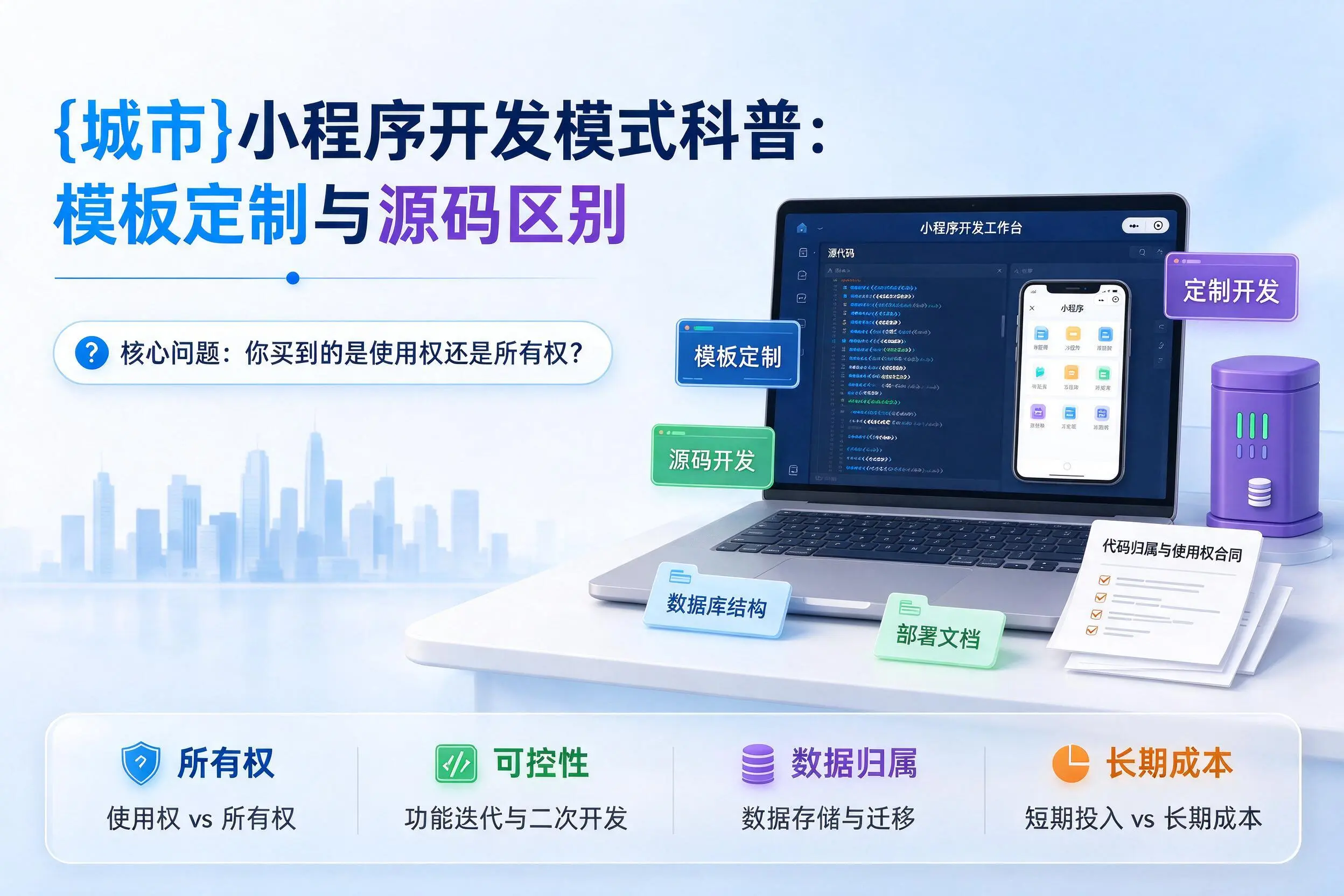 铁门关小程序开发模式科普：模板定制与源码区别