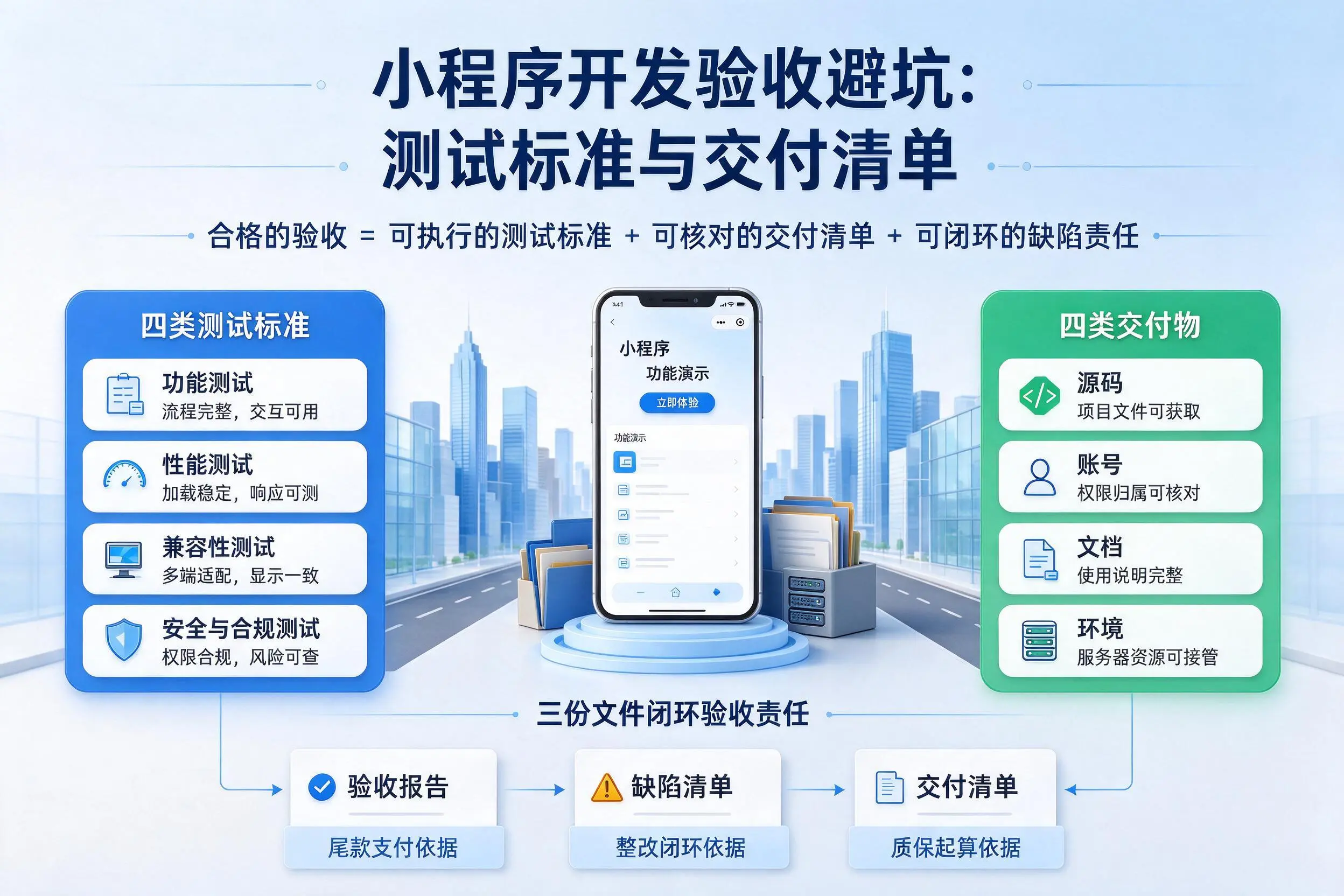铁门关小程序开发验收避坑：测试标准与交付清单