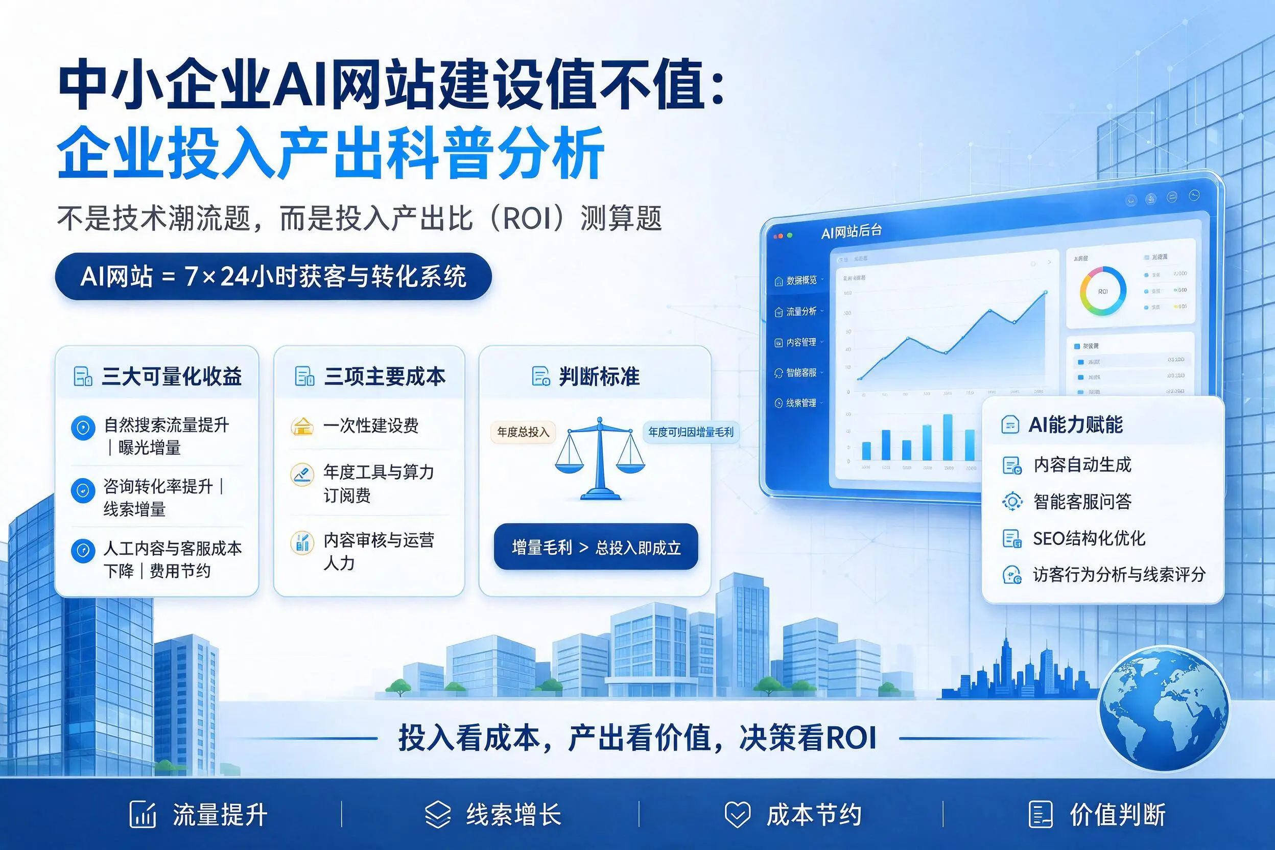 中小企业AI网站建设值不值：铁门关企业投入产出科普分析