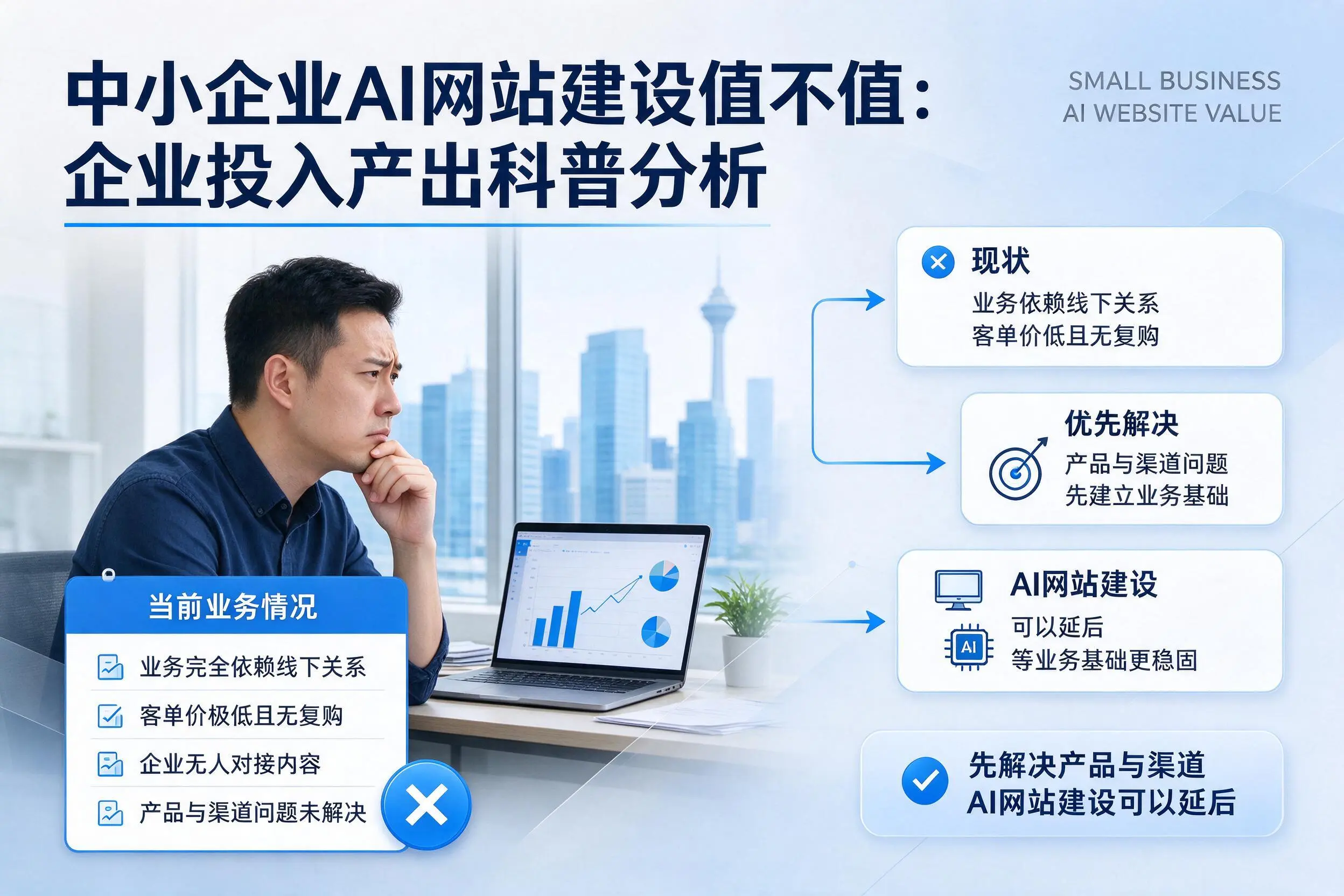 中小企业AI网站建设值不值：铁门关企业投入产出科普分析