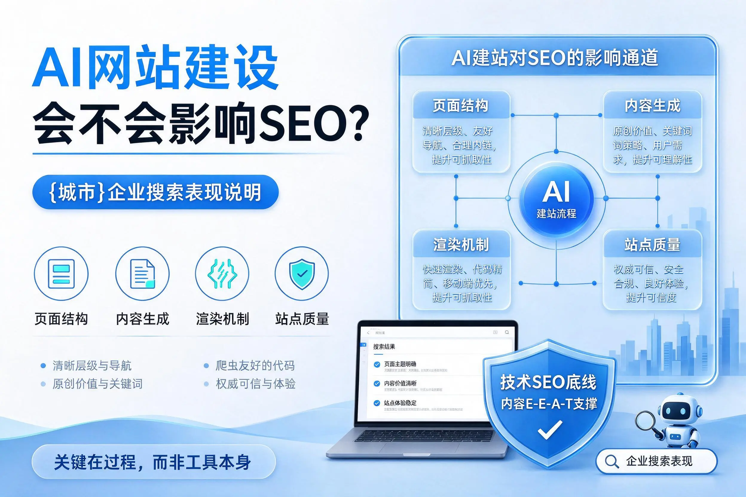 AI网站建设会不会影响SEO?铁门关企业搜索表现说明