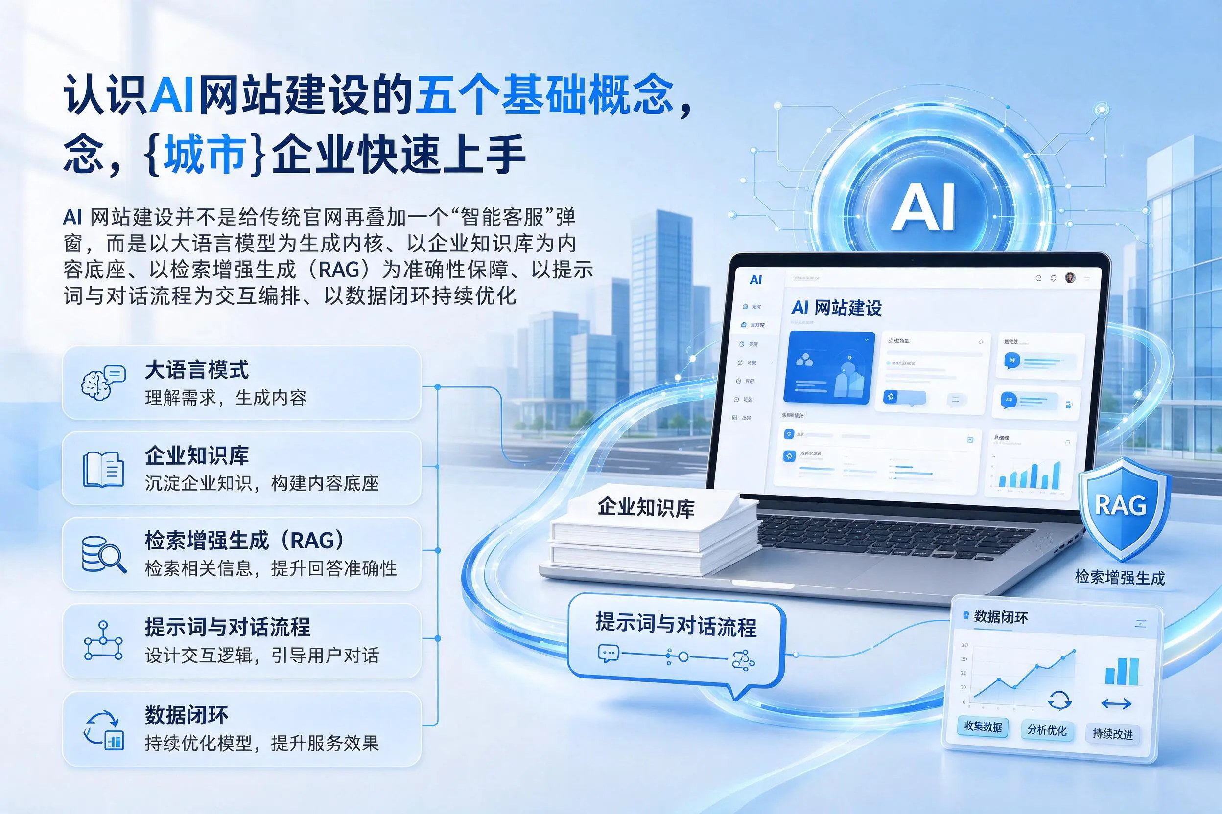认识AI网站建设的五个基础概念，铁门关企业快速上手