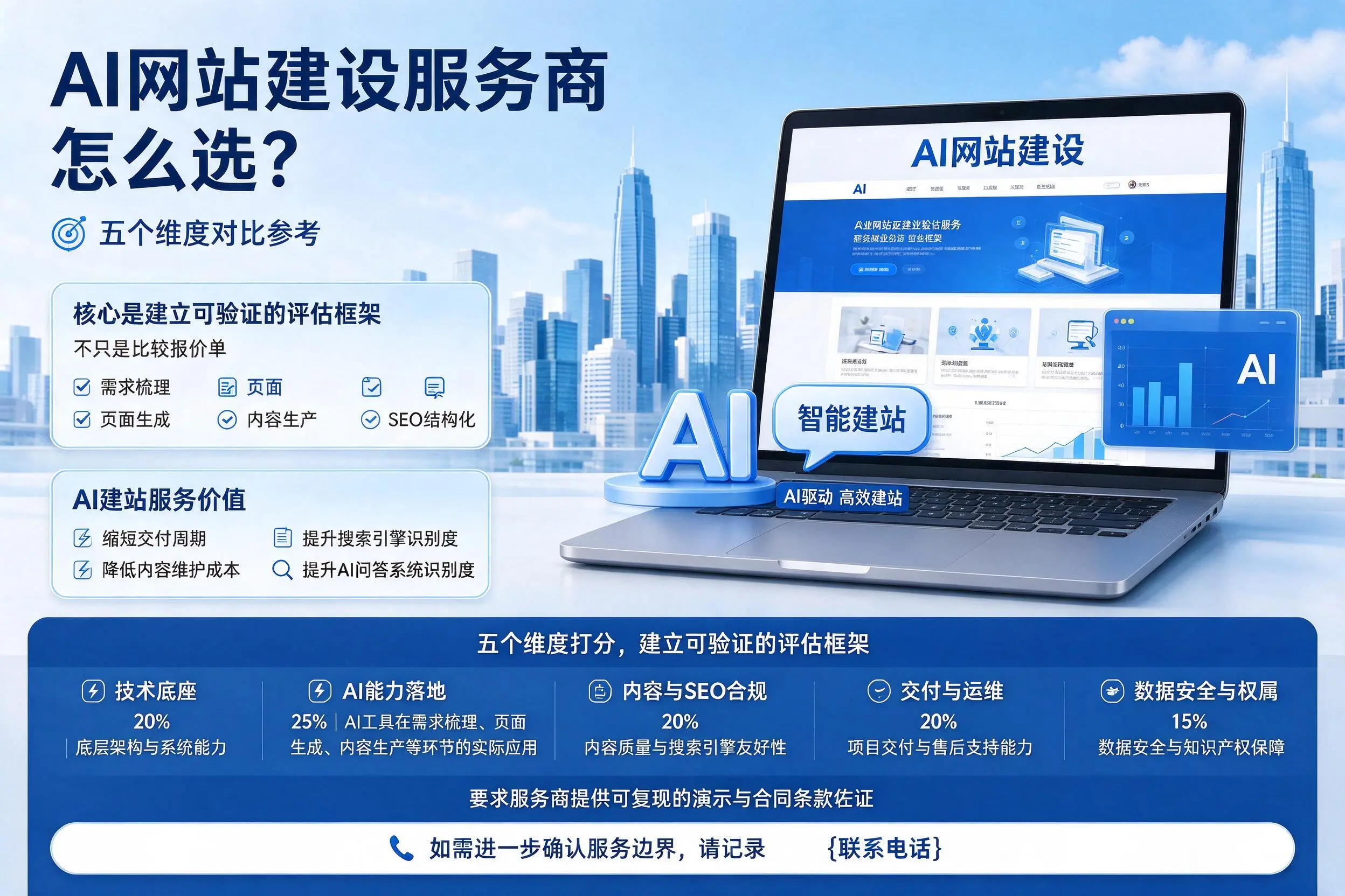 铁门关AI网站建设服务商怎么选？五个维度对比参考