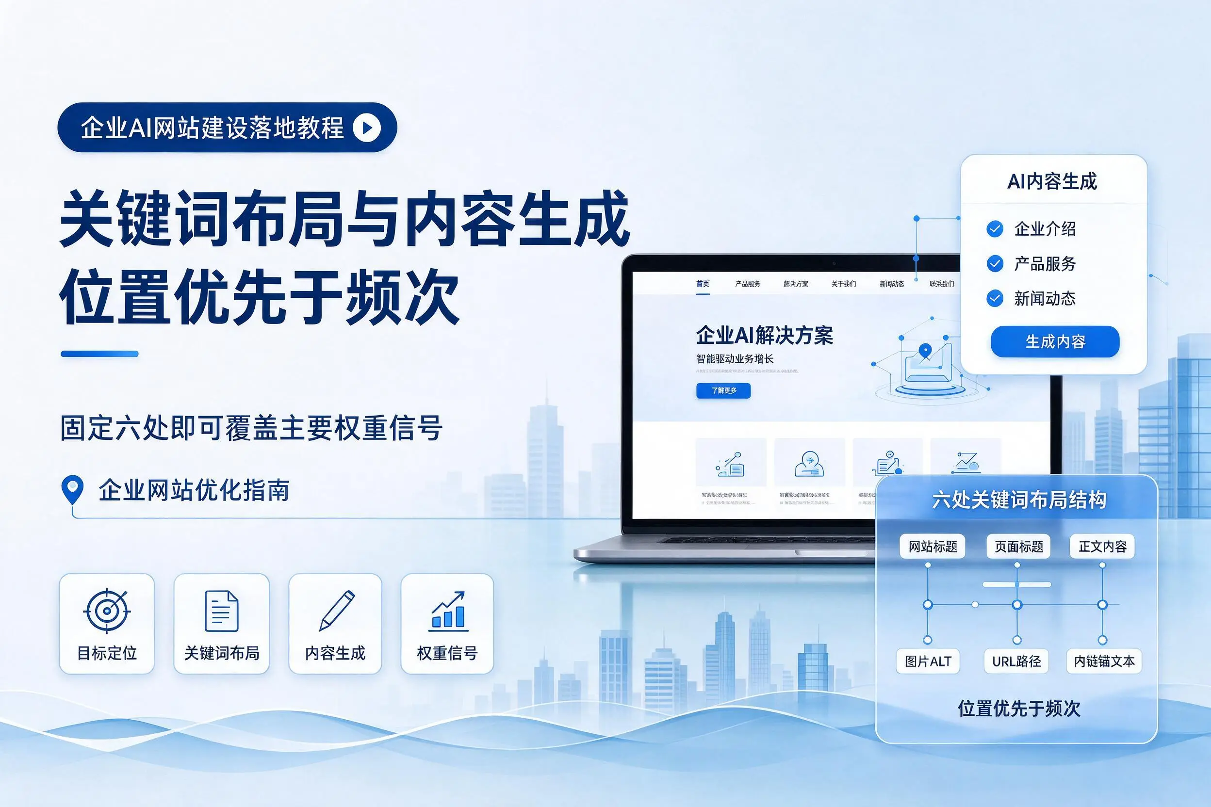 铁门关企业AI网站建设落地教程:关键词布局与内容生成